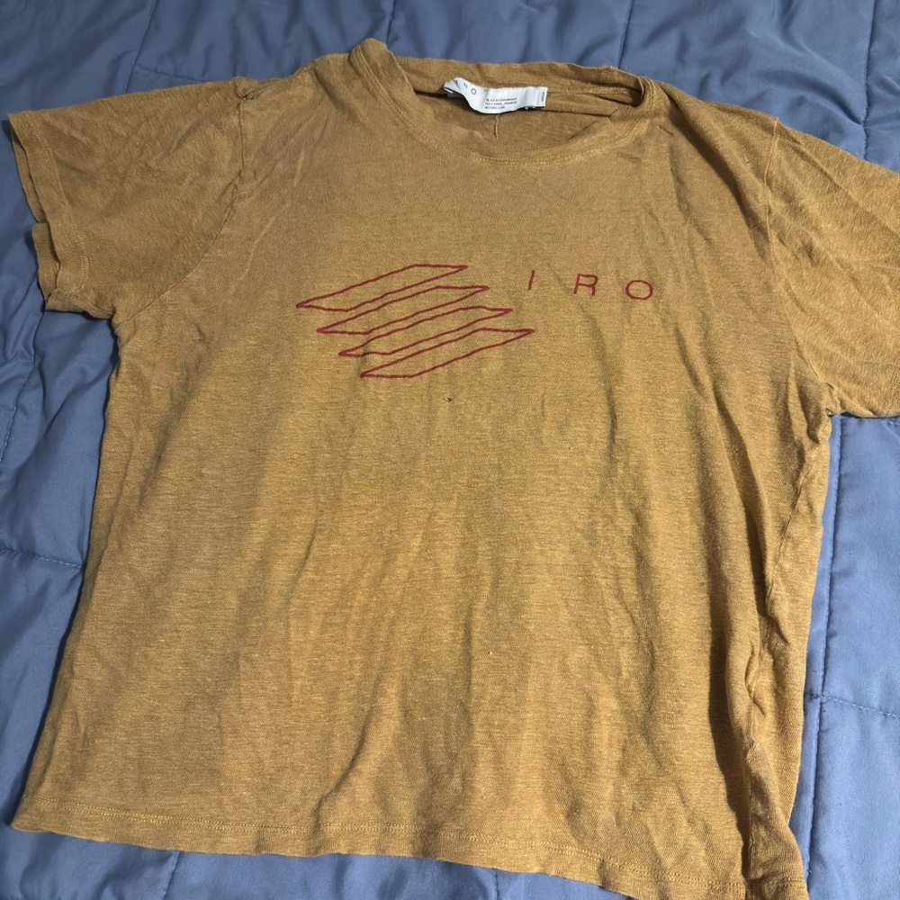 IRO Women’s Mustard T-Shirt, Size M